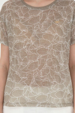 Женская футболка цвета хаки - U.s. polo assn фото 13
