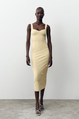 FLORAL STRETCH DRESS - Zara фото 10