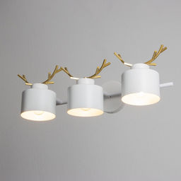 Бра «Сохата», 3хЕ27, 40 Вт, 60×15×22 см, белый с золотом