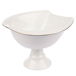 90023-149S Фруктовница на ножке керамика LR (х8)