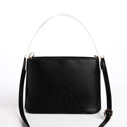 Сумка женская кросс-боди на молнии, 22×8×15 см, чёрная