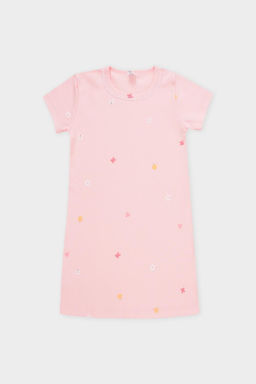 К 1156/бежево-розовый,полянка сорочка ночная для дев