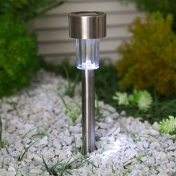 Светильник на солнечной батарее Smartbuy, 31 см, 1 LED, нержавеющая сталь, пластик