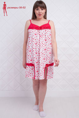 Арт. 5067 Ночная сорочка без рукав 50-52 Цвет:ассорти