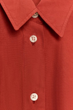 WASHED OVERSIZE POPLIN SHIRT - Zara фото 14