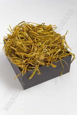 Наполнитель бумажный с блестками 100 гр (SF-3092), золотой №12