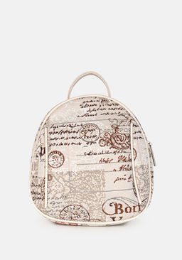 Рюкзак Модель №1466 | гобелен | | бежевый цветной | Почта | 32619