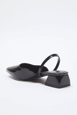 Trendyol Shoes Siyah Rugan Sivri Burun Kad?n Blok Topuklu Ayakkab? TAKSS25TO00090 - Trendyolmilla фото 4