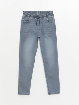 Beli Lastikli Slim Fit Erkek ?ocuk Jean Pantolon