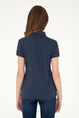 Женская темно-синяя базовая футболка Неожиданная скидка в корзине - U.s. polo assn фото 5