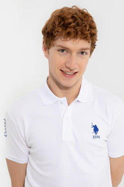 Мужская белая базовая футболка - U.s. polo assn фото 2