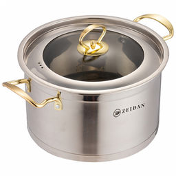 Кастрюля нерж 4,1 л ZEIDAN, ст. крыш арт. Z-501059GOLD ВЫВОД