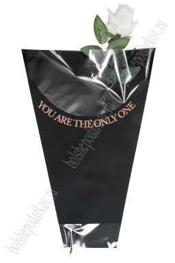Пакет для цветов 28*11*41 см (10 шт) SF-7909, черный