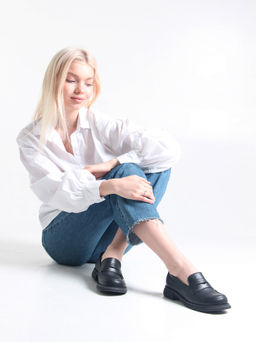 Лоферы туфли 175.патрицияbl. черный