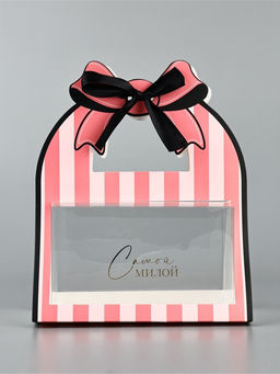 Коробка подарочная, упаковка,Нежный бант, 25?19.5?10 см