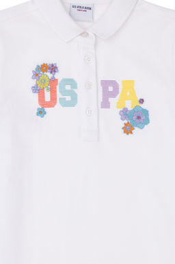 Белая футболка для девочки - U.s. polo assn фото 10