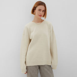 Джемпер женский MINAKU: Knitwear collection, бежевый, размер 46-48