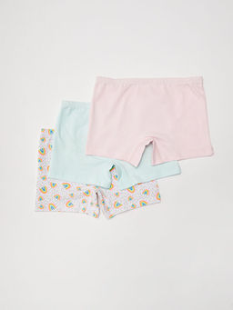 Beli Lastikli Pamuklu K?z ?ocuk Boxer 3l? - Waikiki фото 3