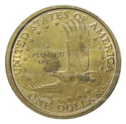 1 доллар 2001 года P США Сакагавея  Парящий Орел