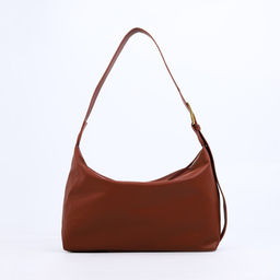 Сумка женская багет на молнии, 32×14×22 см, коричневая