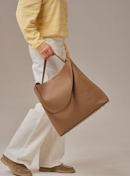 Кожаная сумка шоппер Olga DBR 30948 коричневый капучино фото 7