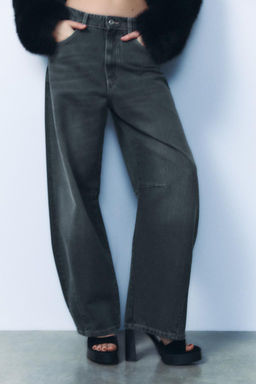 TRF MID-WAIST BAGGY BALLOON JEANS - Zara фото 5