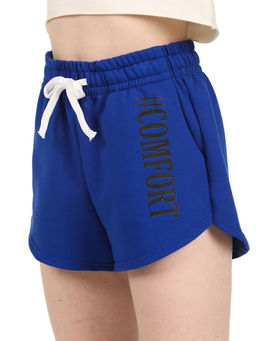 7367-1 Шорты спортивные женские из футера, с печатью *