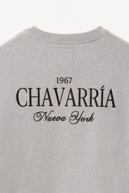 SUDADERA CREWNECK BORDADOS WILLY CHAVARRIA X ZARA / Gris vigor? фото 3