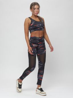 Костюм для фитнеса женский темно-серого цвета 2922TC - FUYOUKAI фото 7