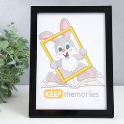 Фоторамка для фото 15×21 см Keep memories «Формат», чёрная, (пластиковый экран)