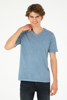 Мужская базовая футболка цвета индиго Неожиданная скидка в корзине - U.s. polo assn фото 3