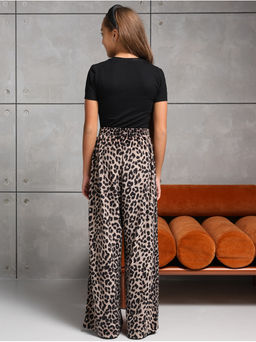 Брюки Велюр Леопард Бежевый Девочка - София фото 3