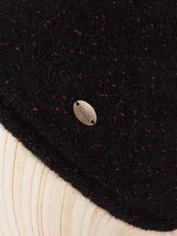 Шапка жен. шерсть+мох+мет LB-N88010 black/red - Labbra фото 3