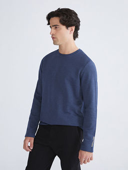 Bisiklet Yaka Erkek Sweatshirt