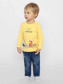 CRB wear/CSNB 63471-30-354 Джемпер для мальчика,желтый/Ex.Cherubino