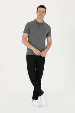 Erkek Slim Fit Siyah Kanvas Pantolon