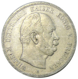 5 марок 1876 года В Германия (Пруссия)