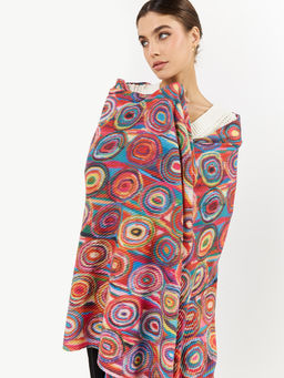 Большой, мягкий, тонкий и очень нежный двусторонний палантин с рисунком. - Tantino фото 7