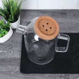 Чайник заварочный 1200 мл с ситом и пробковой крышкой / GT-35-39 /уп 36/ - Галеонтрейд фото 4