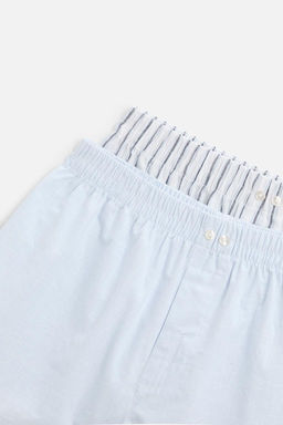 PACK OF 2 CONTRAST POPLIN BOXERS - Zara фото 3