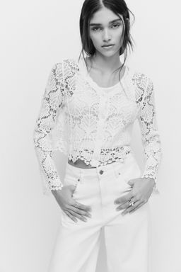 C?rdigan de algod?n efecto crochet - H&m фото 2