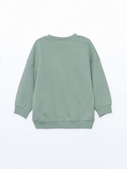Bisiklet Yaka Uzun Kollu Bask?l? Erkek Bebek Sweatshirt - Waikiki фото 3