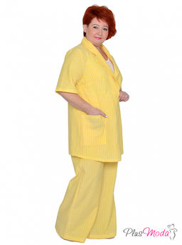 Брюки-клеш Модель №1545 размеры 44-84 - Plusmoda фото 14