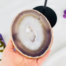 Срез Агата на подставке - Радуга самоцветов фото 2