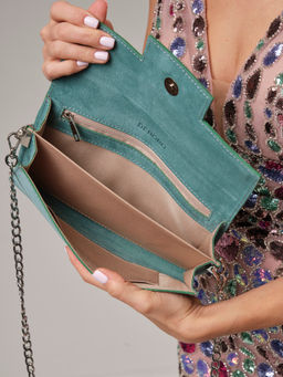 Клатч замшевый Deboro 31016 минт