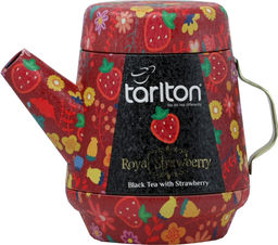 TARLTON. Teapot Black Strawberry 100 гр. жест.банка