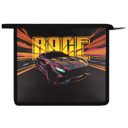 Папка для школьных тетрадей пластиковая Феникс+, арт. 69300/ 12 ГОНКА (полипропилен, формат А5, 23.3x20х6.5 см, 1 отделение (-я), молния, дно с расширением, УФ-печать)