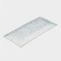 Блюдо стеклянное сервировочное Доляна «Акцент», 19.5×9.5×1.5 см, прямоугольное, прозрачное