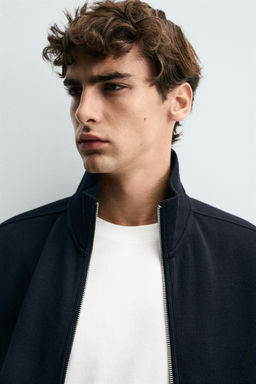 RIBBED ZIP-UP JACKET - Zara фото 5