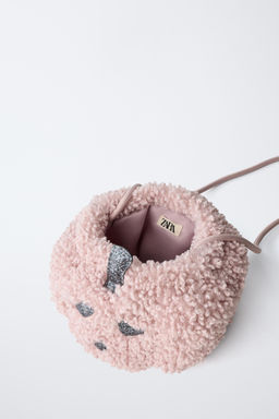 FAUX SHEARLING PUMPKIN CROSSBODY BAG - Zara фото 4